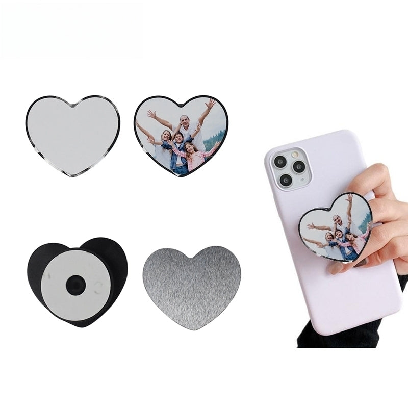 PS-HEART - Heart Shapped Collapsible Phone Grip Holder and Stand