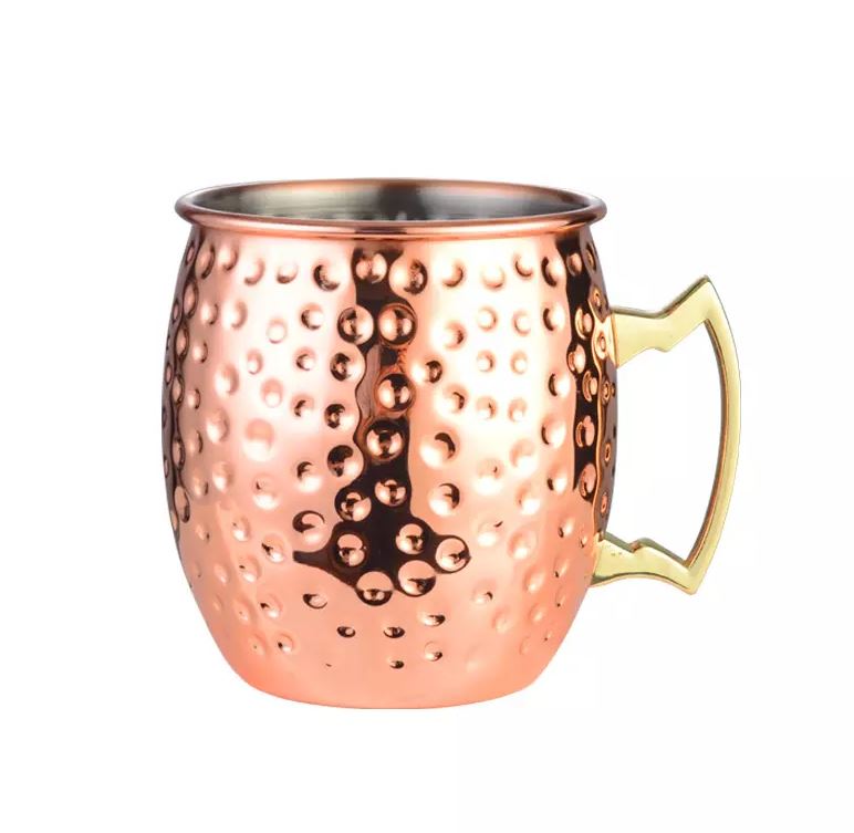 5021 - 18oz Hammered Copper Moscow Mule