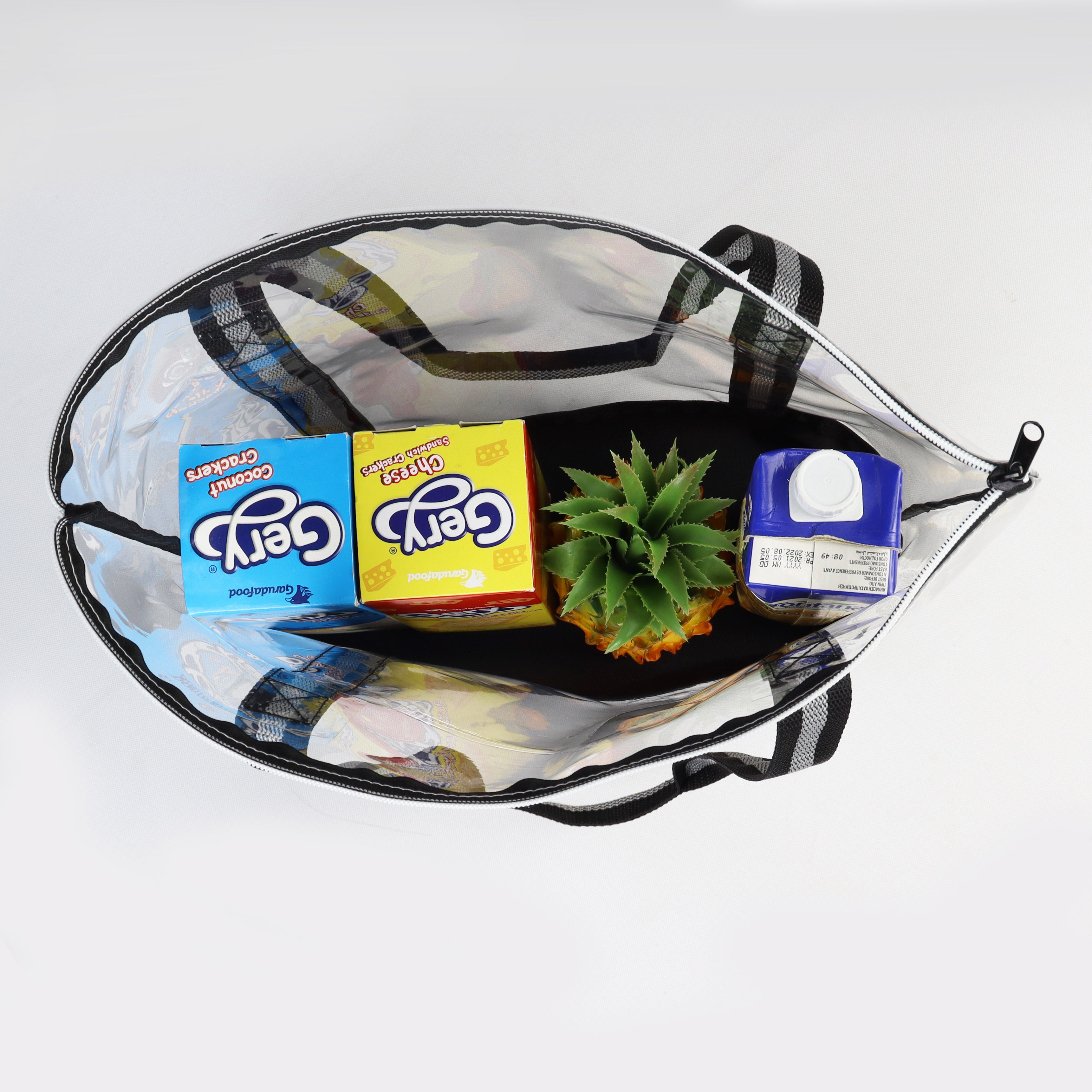 LS-TPU606 - Clear Tote Bag with Zipper
