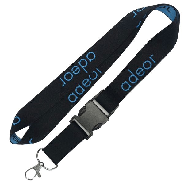 WRLYD-BR - Recycled PET Eco-friendly Woven Lanyard with Buckle Release
