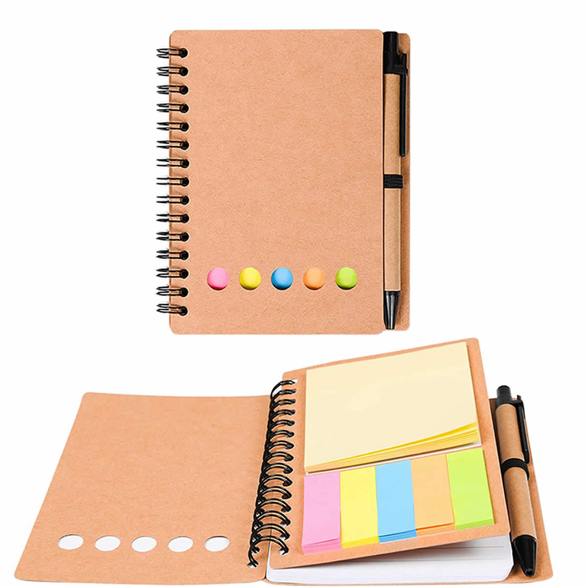 KX-406 - Eco-Friendly Pocket Complete Set Spiral Notebook