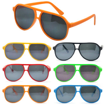 SB-2215 Plastic Aviator Sunglasses Fun Colors