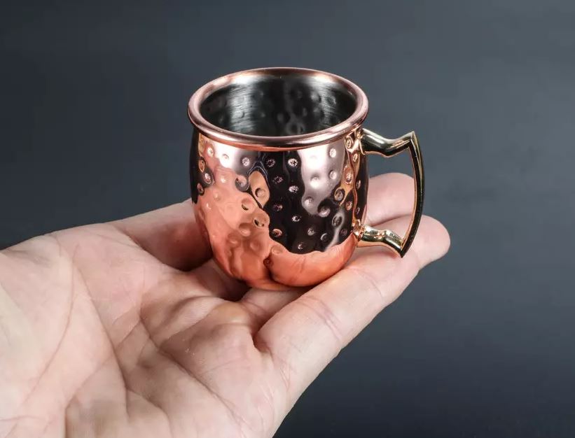 5023 - 2oz Hammered Mini Moscow Shot Cup