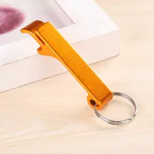 CU-06 - Colorful Aluminum Bottle Opener with Key Chain