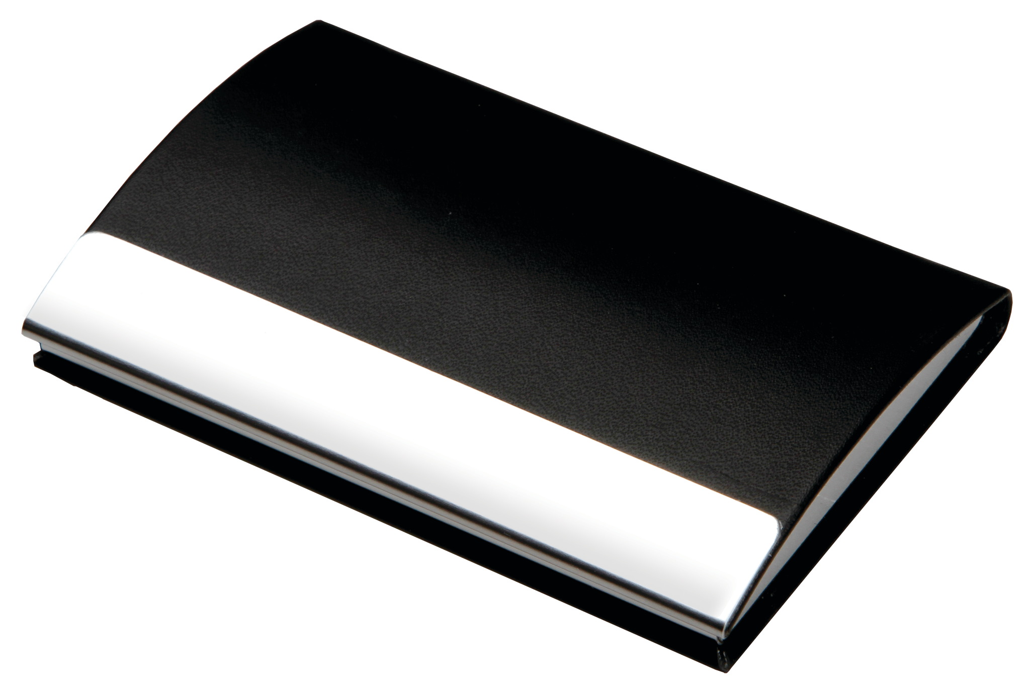 VPS-1011 - Leatherette Business Card Case with Stainless Steel