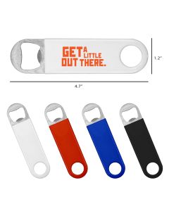 Pocket Vinyl Coated Paddle Bottle Opener