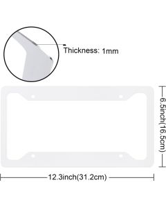 Full Color Aluminum  License Plate Frame