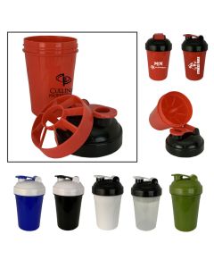 16oz Mini Double Side Shaker Bottles