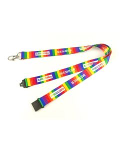 3/8" x 36" Full Color Polyester Lanyard with Safety Breakaway