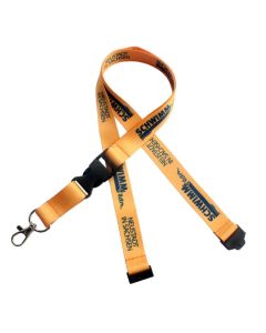 1/2" x 36" Full Color Polyester Lanyard with Safety Breakaway and Buckle Release