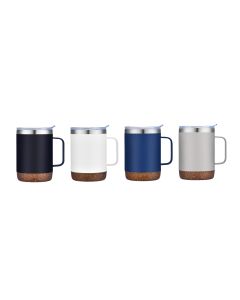 12oz Vacuum Mug with Cork Bottom