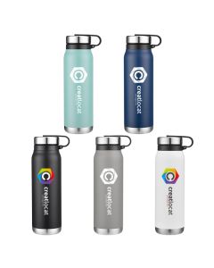 20oz Vacuum Water Bottle with Removable Stainless Steel Lid