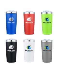 20oz. Powder Coated Stainless Steel Double Wall Vacuum Tumbler