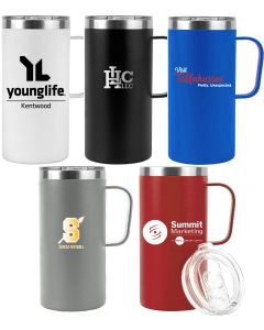 20oz.  Vacuum Insulated Tall Mug With Spill-Proof Clear Sip-Lid