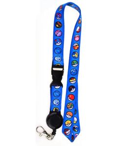 1/2" x 36" Full Color Sublimated Lanyard with Buckle Release and Retractable Reel