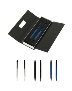 Triangle Metal Barrel Pen & Pencil Set