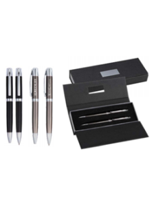 2 Heavy Metal Barrel Pen & Pencil Set