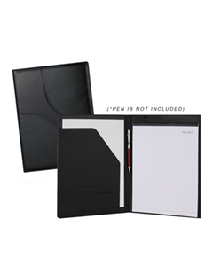 Leatherette Padfolio with Interior Pockets & Notepad