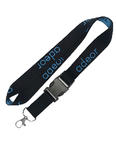 1/2" Recycled PET Eco-friendly Woven Lanyard with Buckle Release