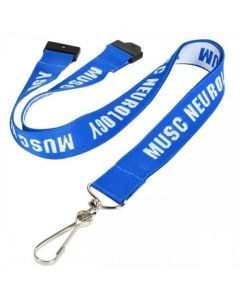 5/8" Recycled PET Eco-friendly Woven Lanyard with Safety Breakway