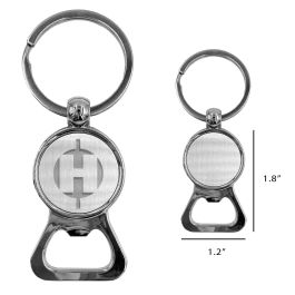 Roun Bottle Opener Keyring