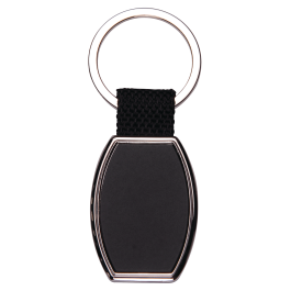 Double Sided Black Key Chain