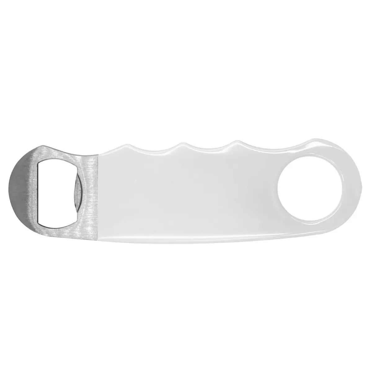 [3501- White] Ergonomic Grip Bottle Opener (White)