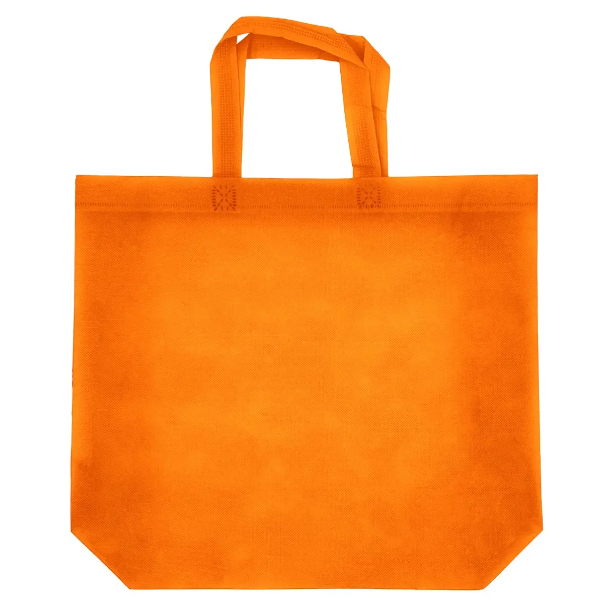 [B801- Orange] Non-Woven Juliet Grocery Tote Bag  - 3D (18" x 14" x 5") (Orange)