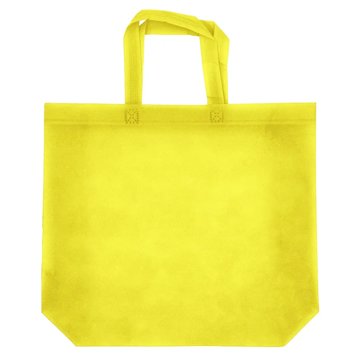 [B801- Yellow] Non-Woven Juliet Grocery Tote Bag  - 3D (18" x 14" x 5") (Yellow)