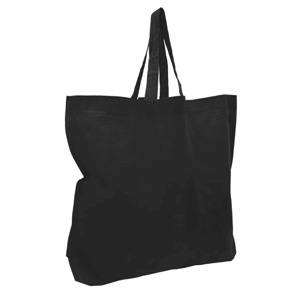 [B802- Black] Non-Woven Bag - Slant Lily Bag (18" x 14" x 4") (Black)