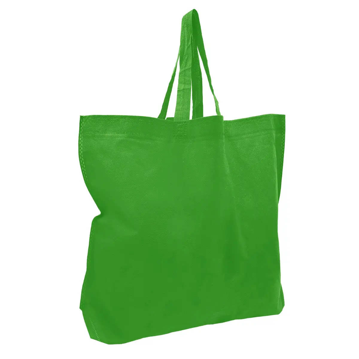 [B802- Green] Non-Woven Bag - Slant Lily Bag (18" x 14" x 4") (Green)