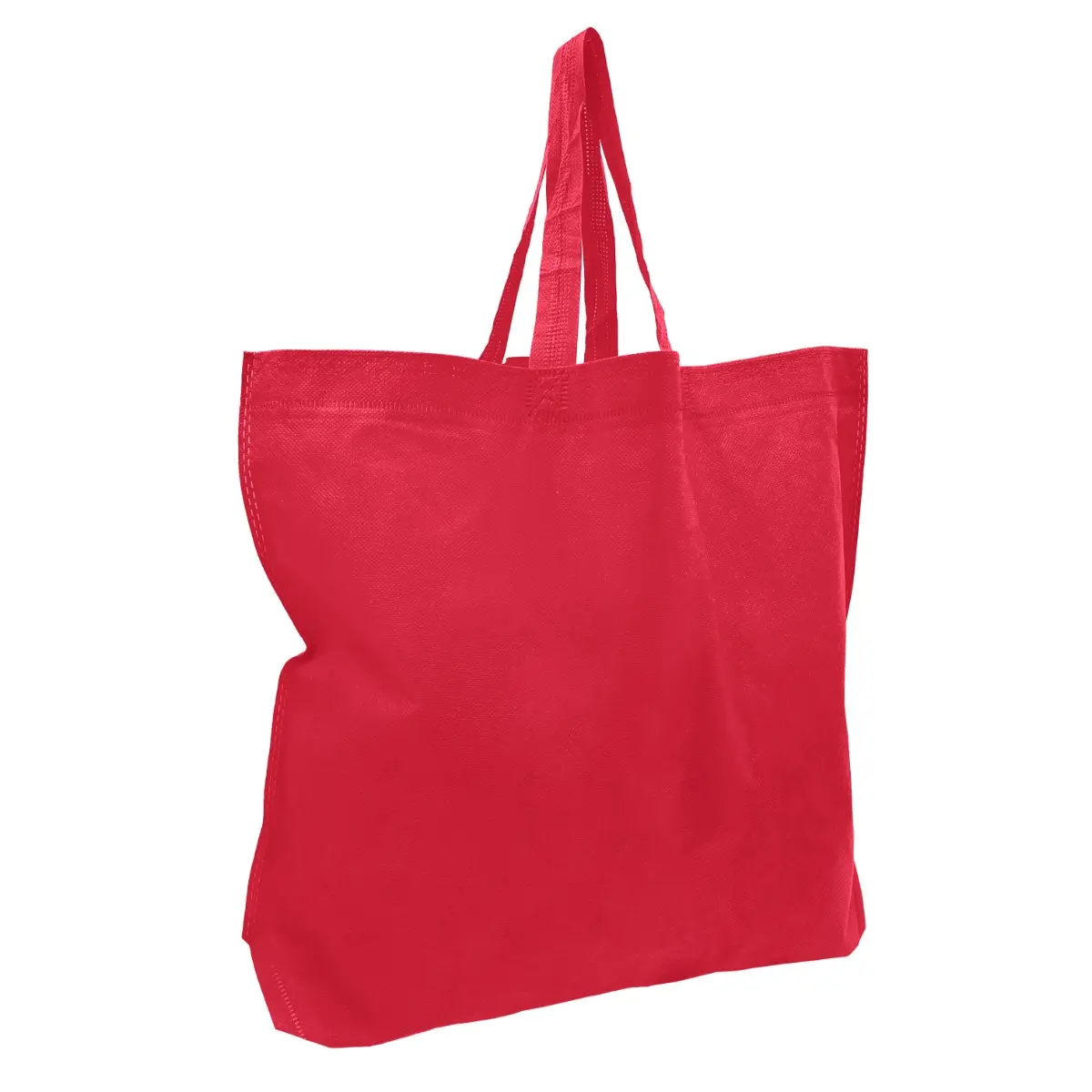 [B802- Red] Non-Woven Bag - Slant Lily Bag (18" x 14" x 4") (Red)