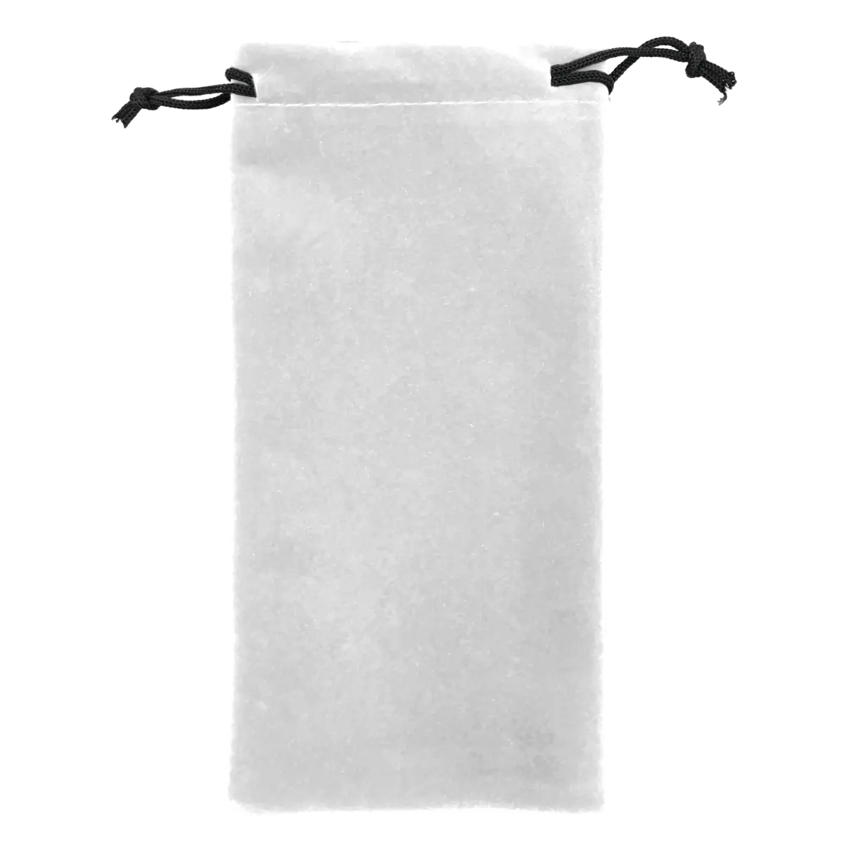 [BM-12- White] Velvet  Drawstring Pouch (White)