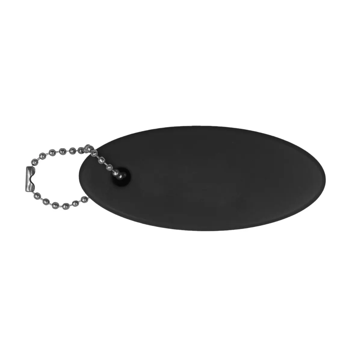 [CLT-11- Black] Round Plush Keyring Floater Keychain (Black)