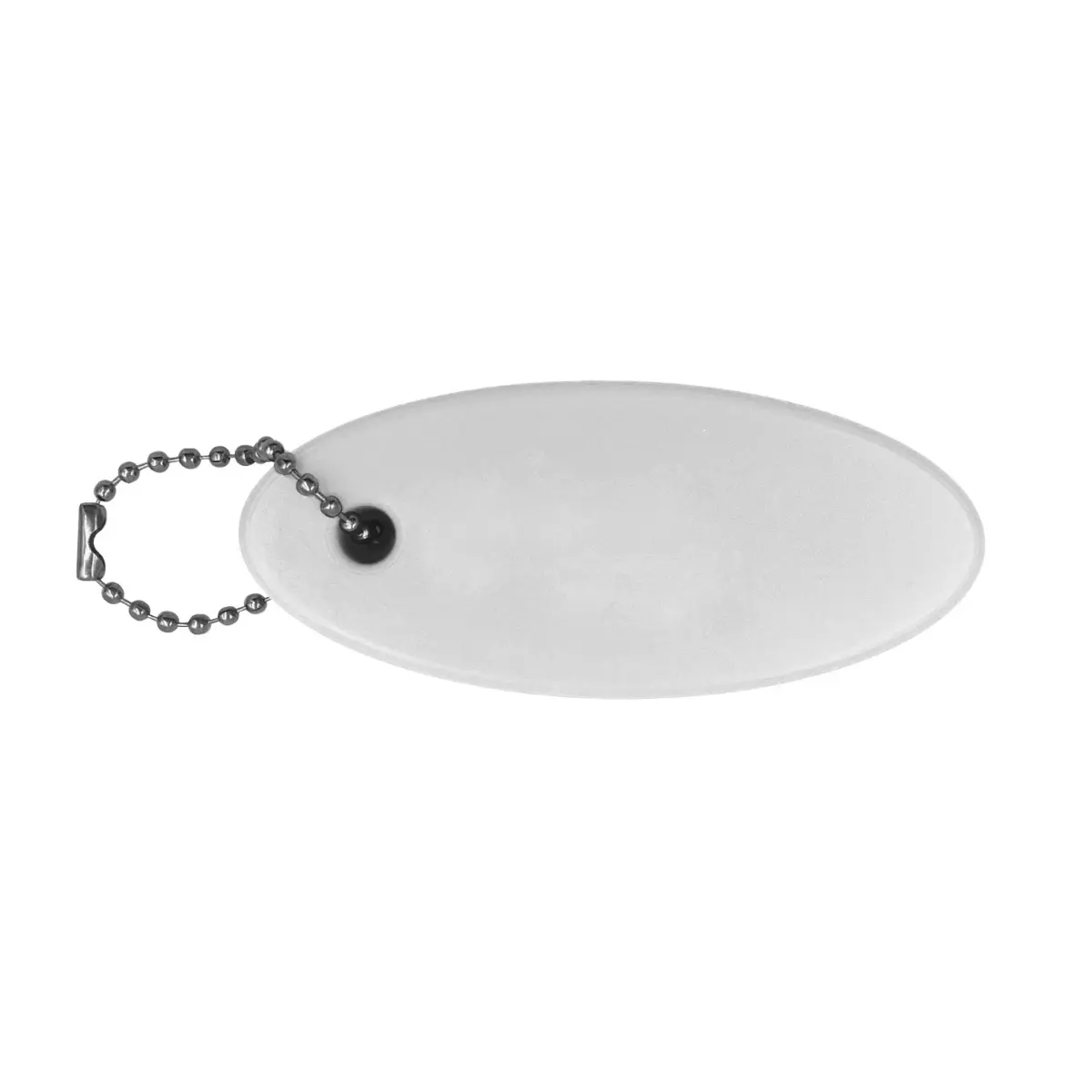 [CLT-11- White] Round Plush Keyring Floater Keychain (White)
