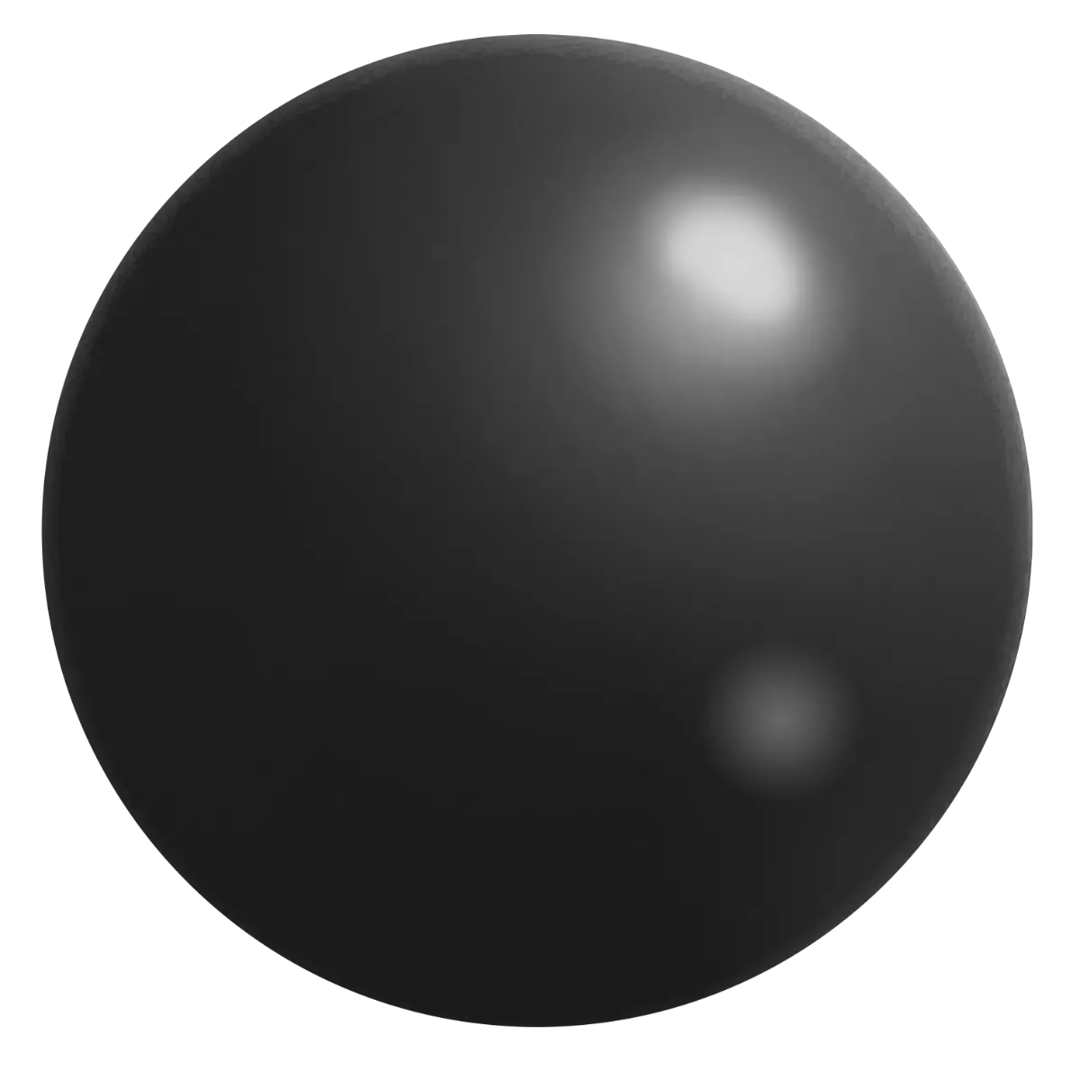 [CLT-7- Black] 2.75" Classic Stress Ball (Black)