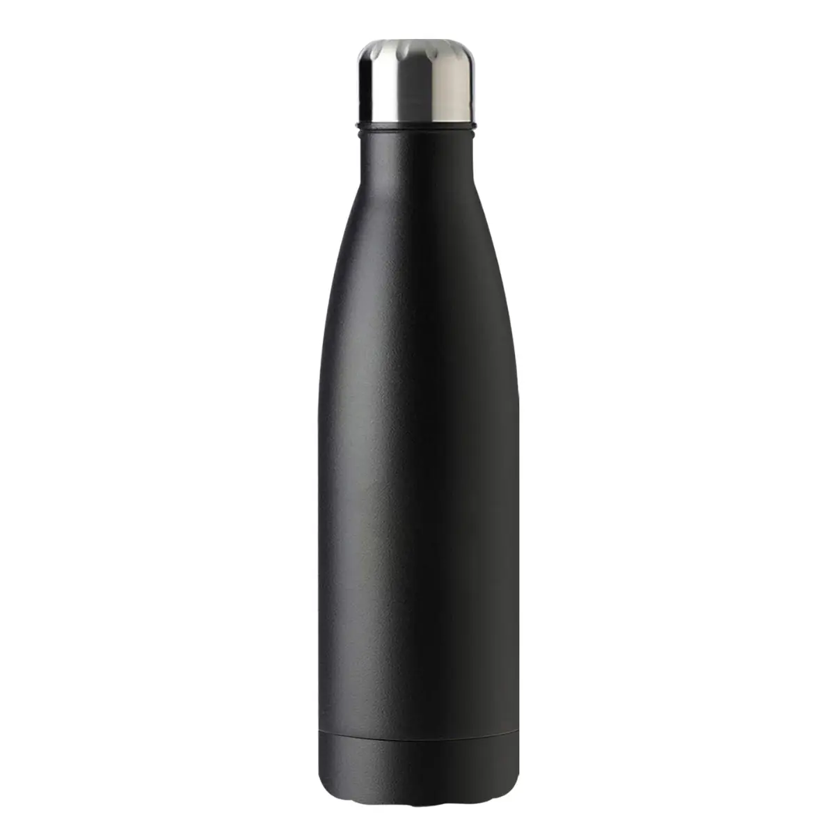 [CN-13- Black] Fortis 17oz Vaccumm Stainless Steel Cola Shape Bottle (Black)
