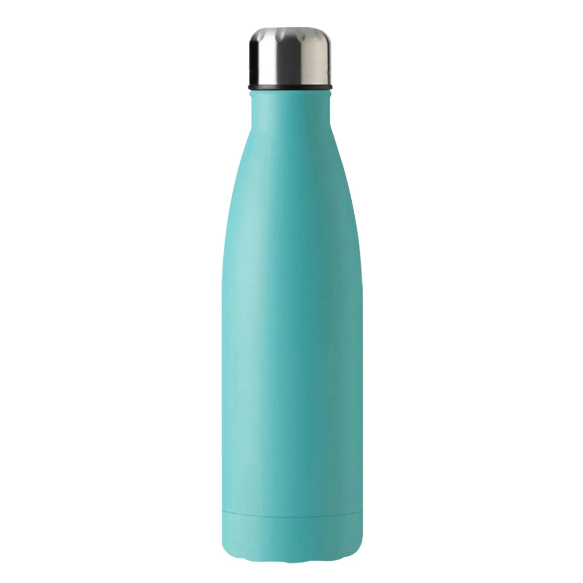 [CN-13- Light Blue] Fortis 17oz Vaccumm Stainless Steel Cola Shape Bottle (Light Blue)