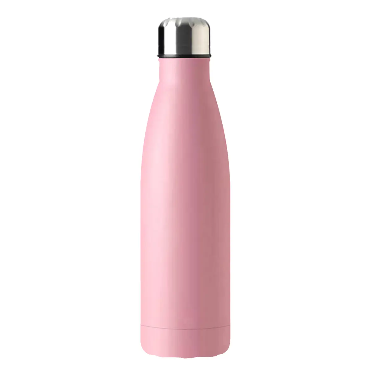 [CN-13- Pink] Fortis 17oz Vaccumm Stainless Steel Cola Shape Bottle (Pink)