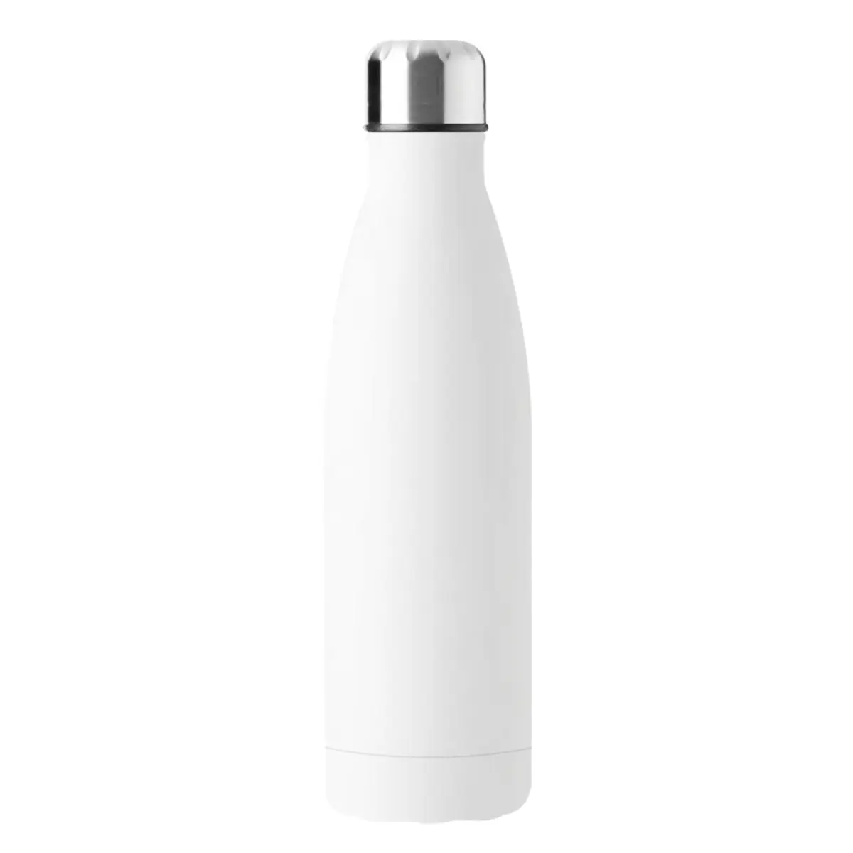 [CN-13- White] Fortis 17oz Vaccumm Stainless Steel Cola Shape Bottle (White)