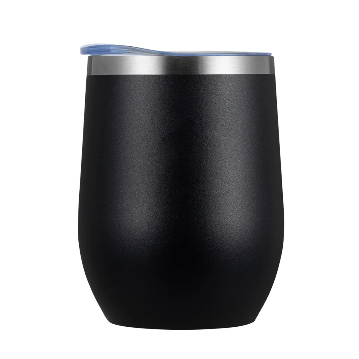 [CN-19- Black] Yelnats 12oz Wine Tumbler Vacuum Stainless Steel Mug (Black)