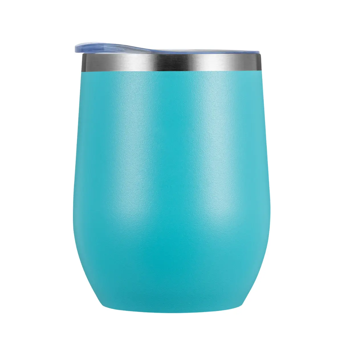 [CN-19- Light Blue] Yelnats 12oz Wine Tumbler Vacuum Stainless Steel Mug (Light Blue)