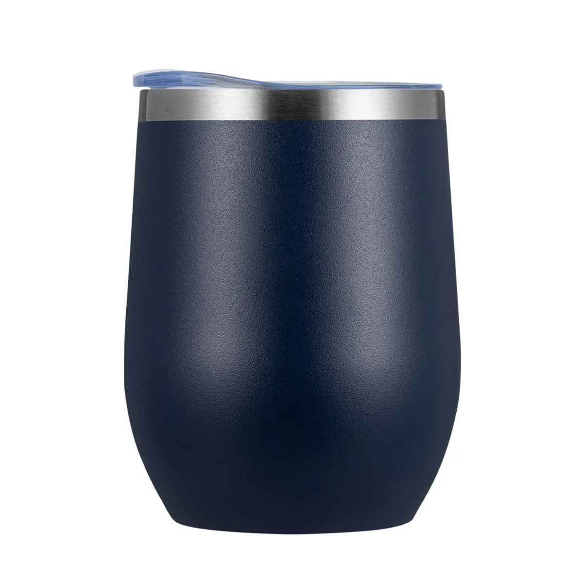 [CN-19- Navy Blue] Yelnats 12oz Wine Tumbler Vacuum Stainless Steel Mug (Navy Blue)