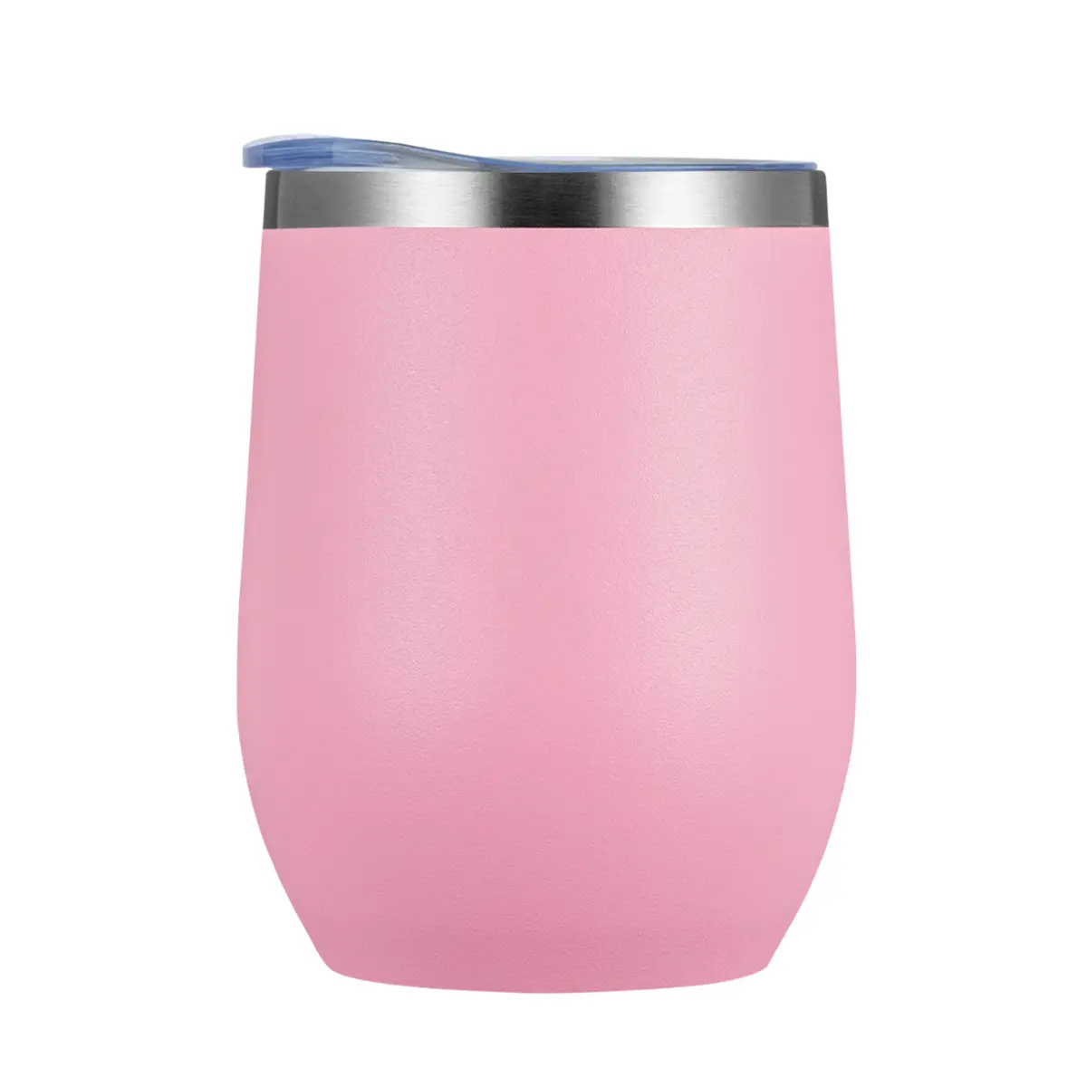 [CN-19- Pink] Yelnats 12oz Wine Tumbler Vacuum Stainless Steel Mug (Pink)