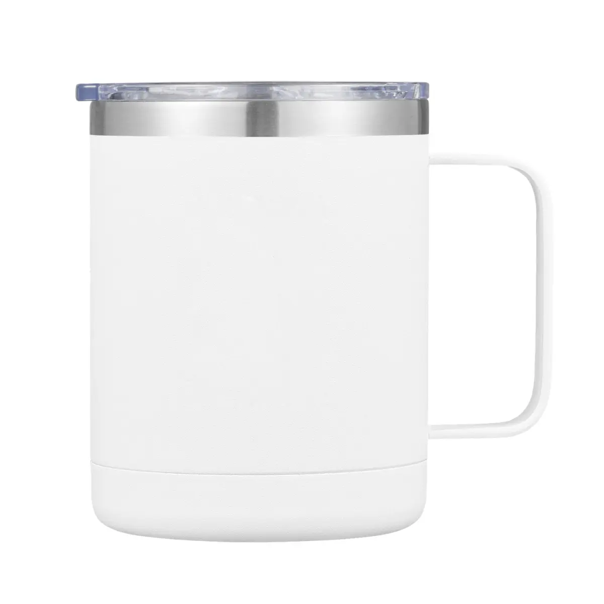 [CN-33- White] 12oz  Sierra Stainless Steel with Handle (White)