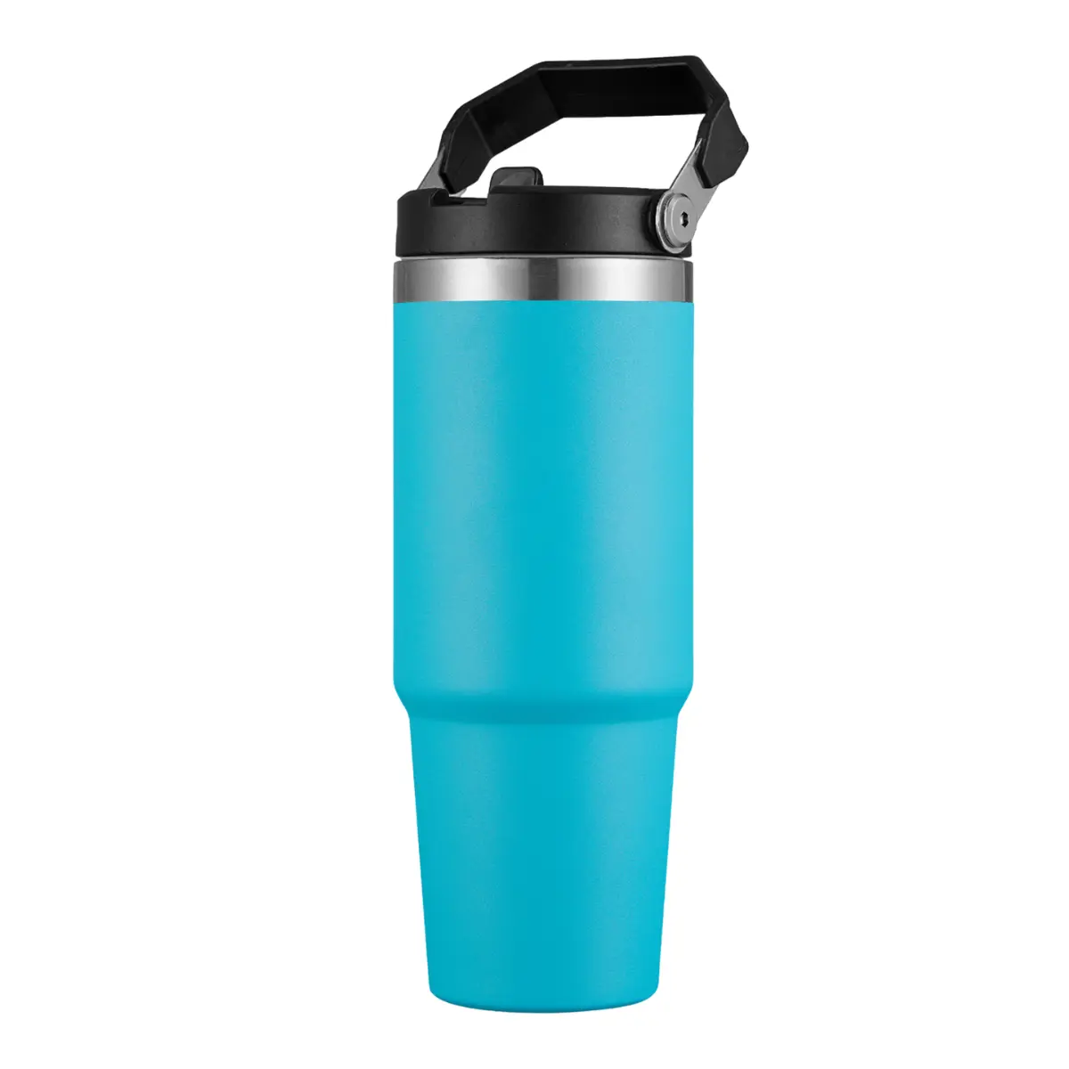 [CN-81- Light Blue] 30oz Mamooth Double Wall Stainless Steel Tumbler with Handle (Light Blue)