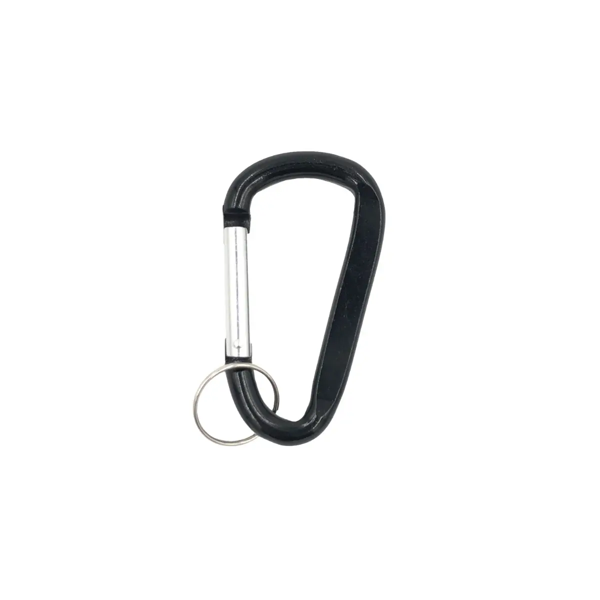 [CU-K10- Black] 3.5 in. Carabiner With Ring (Black)
