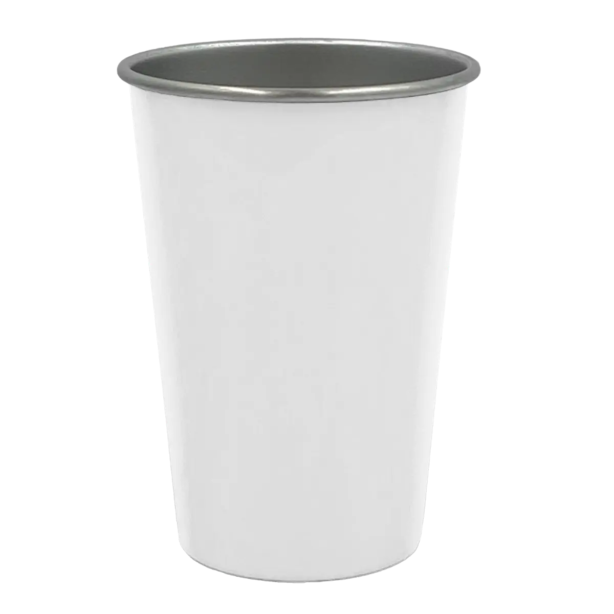 [FYB-500- White] 16oz Stainless Steel Pint Cup (White)