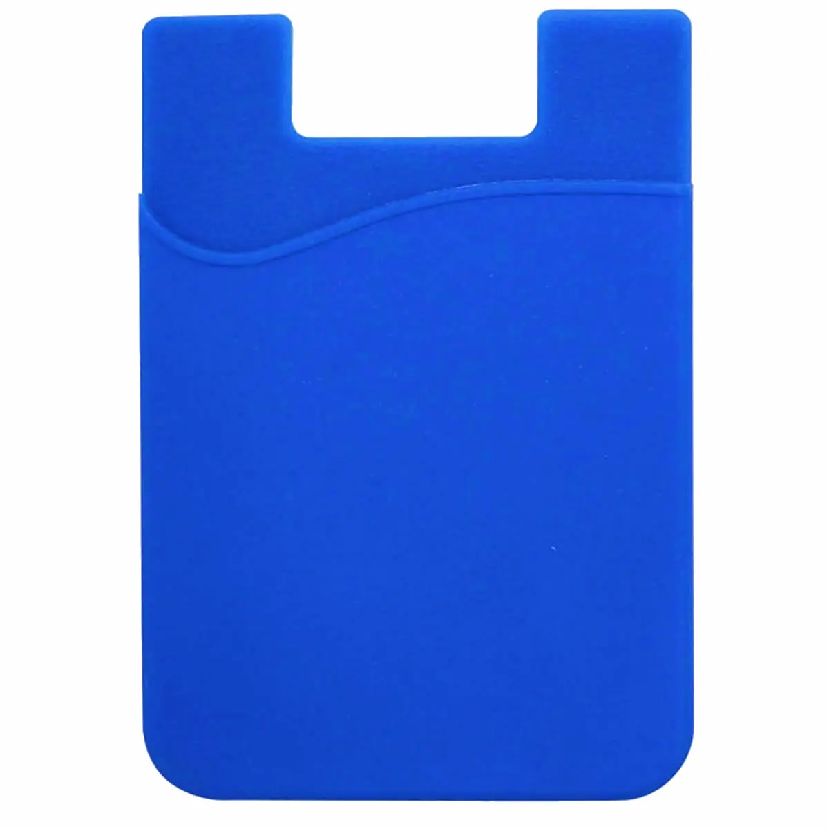 [GJTP-5885- Blue] Sleek Silicone Smartphone Mobile Wallet (Blue)