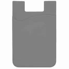 [GJTP-5885- Gray] Sleek Silicone Smartphone Mobile Wallet (Gray)